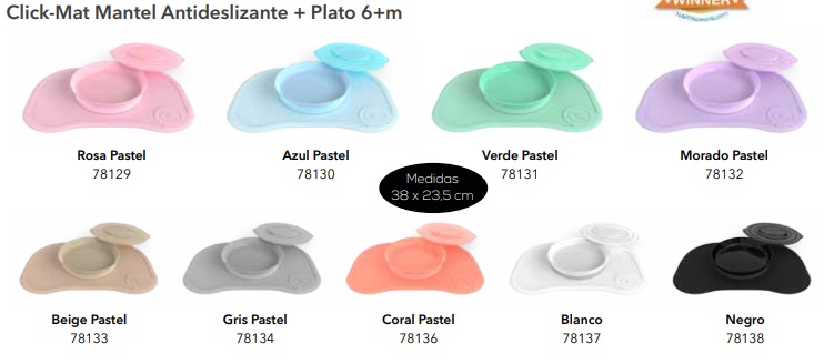 Twistshake 78132 color pastel morado Juego de vajilla